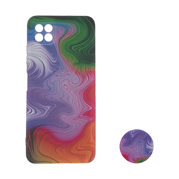 کاور آبرنگی مدل N106 مناسب برای گوشی موبایل سامسونگ Galaxy A22 5G به همراه پایه نگهدارنده